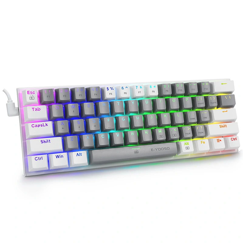 61Keys 60% RGB có dây cách chơi game bàn phím