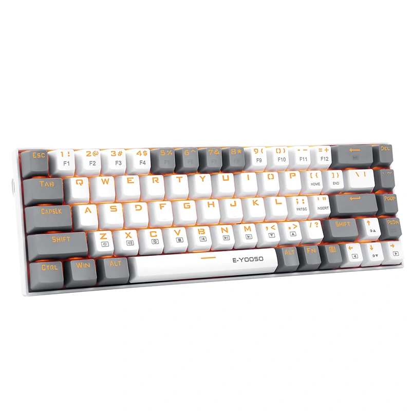 Bàn phím có đèn nền LED chơi game cơ học 68 phím