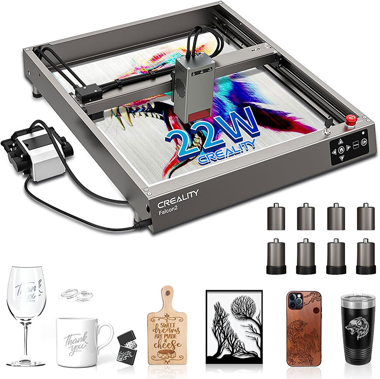 Falcon 22W đầu ra laser Cutter DIY Laser khắc