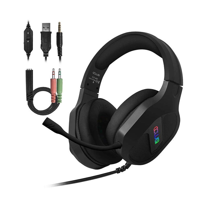 Tai nghe chơi game có dây 3,5mm RGB có thể điều chỉnh