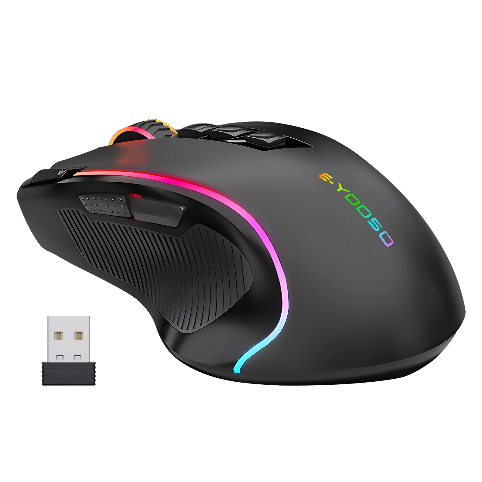 Chuột chơi trò chơi không dây RGB 9 Nút lập trình
